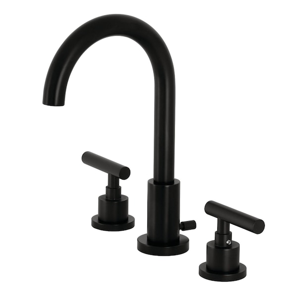 FSC8920CML Manhattan Widespread Bathroom Faucet W/ Brass Pop-Up, Black